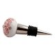 Red Leaf Ceramic Wine Stopper  (Pack Of One Piece)